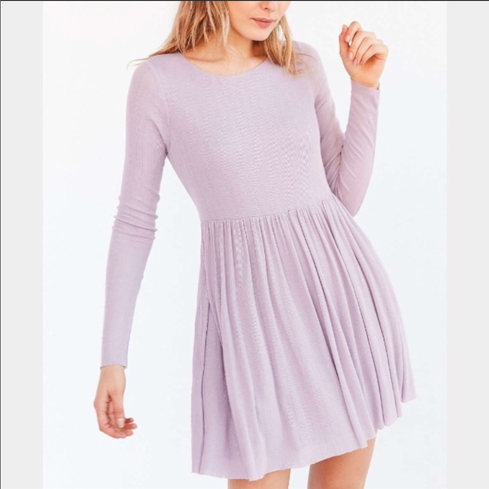 Kimchi Blue Vidal  long sleeve lavender dress NWT